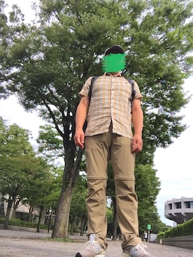 「ノームコア」｜「アイテム（チノパンツ）」を使った、Mさん（メンズ・168cm）の夏コーディネート
