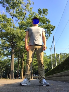 「ノームコア」｜「アイテム（チノパンツ）」を使った、Mさん（メンズ・168cm）の秋コーディネート