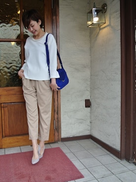 「mimi&roger（ミミアンドロジャー）のアイテム」を使った、cosさん（レディース・163cm）の春コーディネート