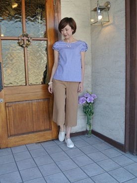 「mimi&roger（ミミアンドロジャー）のアイテム」を使った、cosさん（レディース・163cm）の春コーディネート