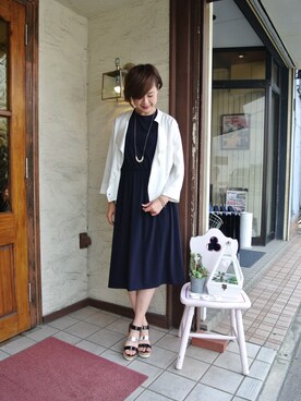「mimi&roger（ミミアンドロジャー）のアイテム」を使った、cosさん（レディース・163cm）の春コーディネート