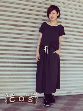 「アイテム（ワンピース）」を使った、cosさん（レディース・163cm）の春コーディネート