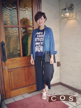 「COOMB（クーム）のアイテム」を使った、cosさん（レディース・163cm）の夏コーディネート