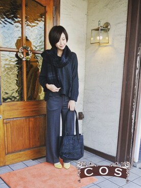 「さしいろ」｜「アイテム（パンプス）」を使った、cosさん（レディース・163cm）の秋コーディネート