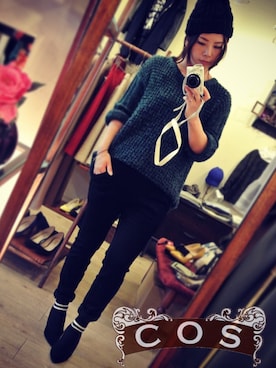 「JENEVIEVE（ジュヌヴィエーヴ）のアイテム」を使った、cosさん（レディース・157cm）の秋コーディネート