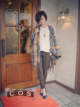 「mimi&roger（ミミアンドロジャー）のアイテム」を使った、cosさん（レディース・163cm）の冬コーディネート