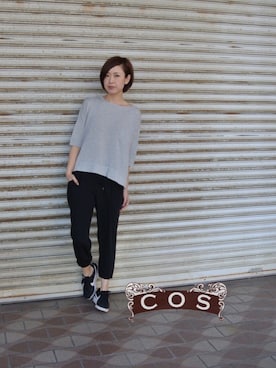 「mimi&roger（ミミアンドロジャー）のアイテム」を使った、cosさん（レディース・163cm）の春コーディネート