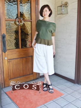 「mimi&roger（ミミアンドロジャー）のアイテム」を使った、cosさん（レディース・163cm）の春コーディネート