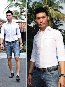 「IMPERIAL（インペリアル）のアイテム」を使った、林雨辰さん（メンズ・176cm）の春コーディネート