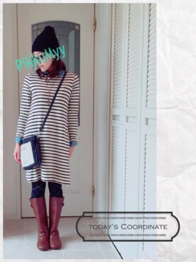 「PORTLAND（ポートランド）のアイテム」を使った、Mymble⚓︎さん（レディース・160cm）の夏コーディネート