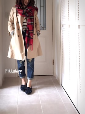 「PORTLAND（ポートランド）のアイテム」を使った、Mymble⚓︎さん（レディース・160cm）の秋コーディネート