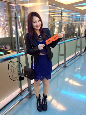 「STEVE MADDEN（スティーブマデン）のアイテム（その他シューズ）」を使った、Naina茵茵さん（レディース・157cm）の春コーディネート