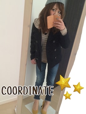 「Ungrid（アングリッド）のフレイドヘムストスリ（デニムパンツ）」を使った、Misakiさん（レディース・154cm）の秋コーディネート