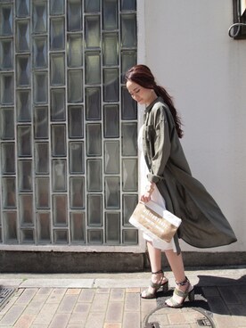 「MURUA（ムルーア）のアイテム（サンダル）」を使った、MURUAさん（レディース・160cm）の春コーディネート