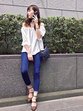 「アイテム（パンプス）」を使った、MURUAさん（レディース・172cm）の夏コーディネート