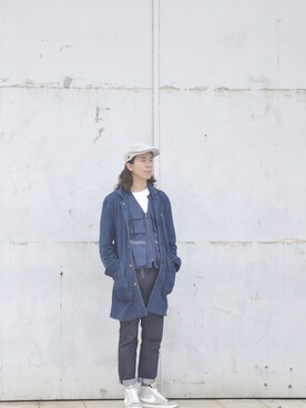 「initial（イニシャル）のアイテム（ジャケット/アウター）」を使った、-W-さん（メンズ・170cm）の秋コーディネート