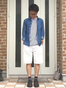 つっきーさん（メンズ・165cm）の夏コーディネート