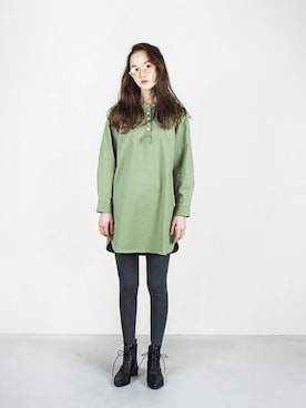 「アイテム（チュニック）」を使った、VONBRAUNさん（レディース・167cm）の春コーディネート