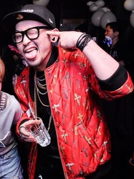 「GIVENCHY」｜「アイテム（ブルゾン）」を使った、MR.kiwiさん（メンズ・170cm）の春コーディネート