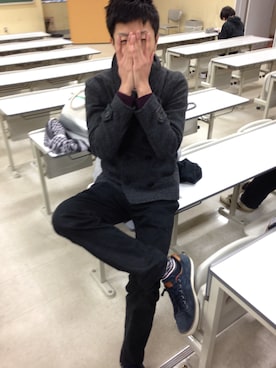 「アーバンリサーチ」｜「アイテム（カバーオール）」を使った、ぴーさん（メンズ・178cm）の冬コーディネート
