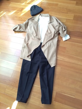 「And A（アンドエー）のアイテム（その他アウター）」を使った、manaさん（レディース・155cm）の秋コーディネート