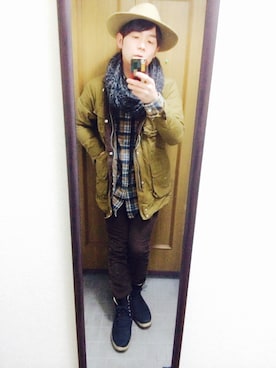 「nonnative（ノンネイティブ）のアイテム（ブルゾン）」を使った、Ryo Nitodaさん（メンズ・168cm）の冬コーディネート