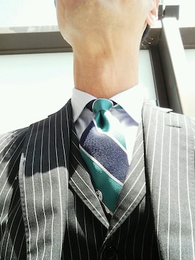 「アイテム（フォーマルスーツ/小物）」を使った、JPさん（メンズ・178cm・50代）の春コーディネート