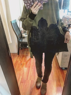 「mame（マメ）のアイテム（スウェット）」を使った、s h i o r i *さん（レディース・156cm）の秋コーディネート