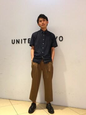 石田優気さん（メンズ・173cm）の春コーディネート