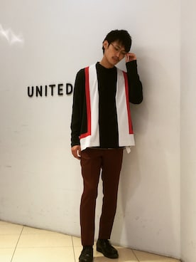 石田優気さん（メンズ・173cm）の春コーディネート