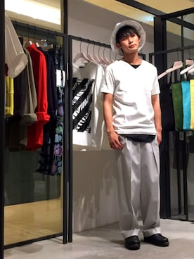 石田優気さん(メンズ・173cm)の夏コーディネート