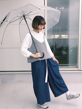 「アイテム（キャミソール、ベージュ系）」を使った、ちょこびさん（レディース・154cm）の夏コーディネート