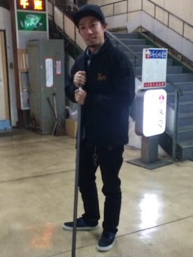「COOTIE」｜「アイテム（スタジャン）」を使った、CFCREW23さん（メンズ・179cm）の秋コーディネート