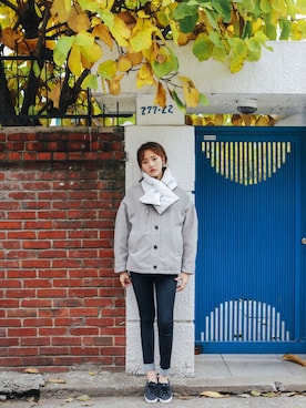「pants」｜「アイテム（その他アウター）」を使った、myclothboxさん（レディース・167cm）の冬コーディネート