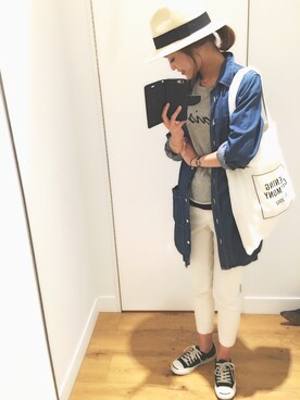 「BIANCA EPOCA（ビアンカエポカ）のアイテム」を使った、chizuru.さん（レディース・156cm）の夏コーディネート