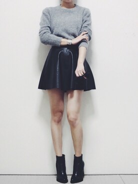 「ohotoro」｜「アイテム（ブーツ）」を使った、ohotoroさん（レディース・164cm）の春コーディネート