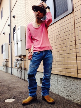 黒烏龍さん（メンズ・161cm）の秋コーディネート