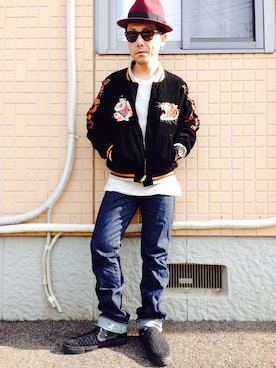 「アイテム（その他アウター）」を使った、黒烏龍さん（メンズ・161cm・30代）の秋コーディネート