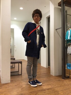 「アイテム（その他アウター）」を使った、ずっきーにさん（メンズ・168cm・20代）の夏コーディネート