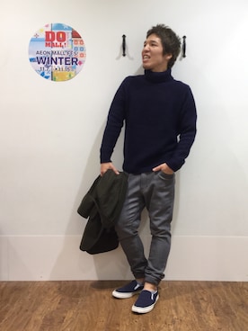 「coenスタッフスタイリング」｜「アイテム（その他アウター）」を使った、ずっきーにさん（メンズ・169cm）の秋コーディネート