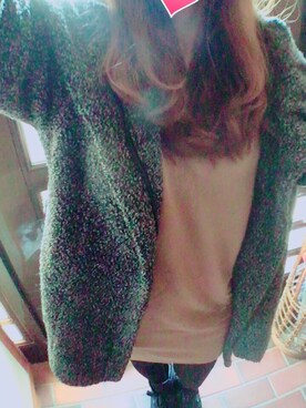 「LIPSERVICE（リップサービス）のアイテム（ダウンジャケット/コート）」を使った、maさん（レディース・155cm）の冬コーディネート