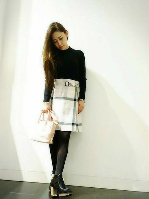 バーバリーブルーレーベル ワンピース チェック柄 ネイビー リボン ボウタイ38 バーバリーブルーレーベル ワンピース チェック柄 ネイビー