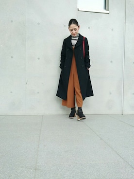 「ブルーレーベル」｜「アイテム（その他アウター）」を使った、MIYUKIさん（レディース・155cm）の秋コーディネート