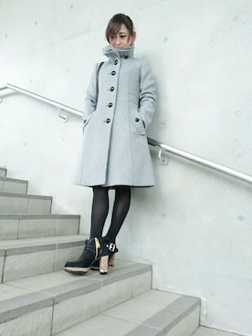 「ブルーレーベル」｜「アイテム（ジャケット/アウター）」を使った、MIYUKIさん（レディース・155cm）の秋コーディネート