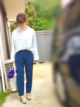 「フレアスリーブ」｜キーナさん（レディース・153cm）の秋コーディネート