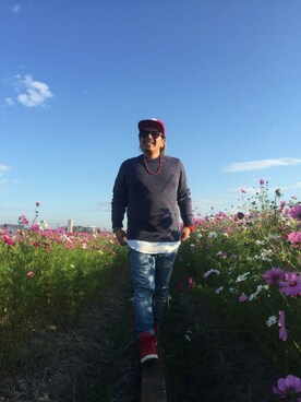 「Marc by Marc Jacobs（マークバイマークジェイコブス）のアイテム（ニット/セーター）」を使った、tbearさん（メンズ・163cm）の秋コーディネート
