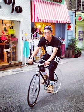 「CREPEMAN」｜DJ Mykal a.k.a.林哲儀さん（メンズ・174cm）の夏コーディネート