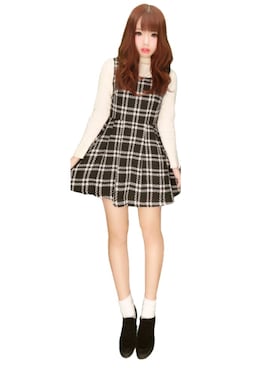 「ハイネックトップス」｜ゆーかさん（レディース・163cm）の冬コーディネート