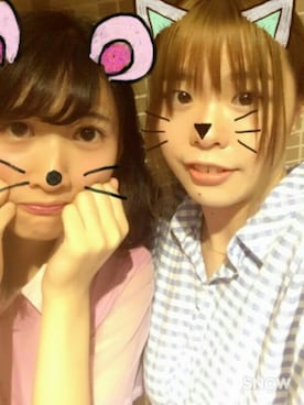 「merry jenny（メリージェニー）のアイテム（シャツワンピース）」を使った、tama chanさん（レディース・170cm）の夏コーディネート