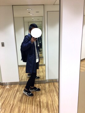 「アイテム（チェスターコート）」を使った、ユウさん（メンズ・178cm・10代）の秋コーディネート